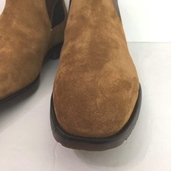 Stacy Adams Men's Roane Brown Tan Suede Leather Chelsea Boots Size 11.5 NEW - Picture 5 of 12